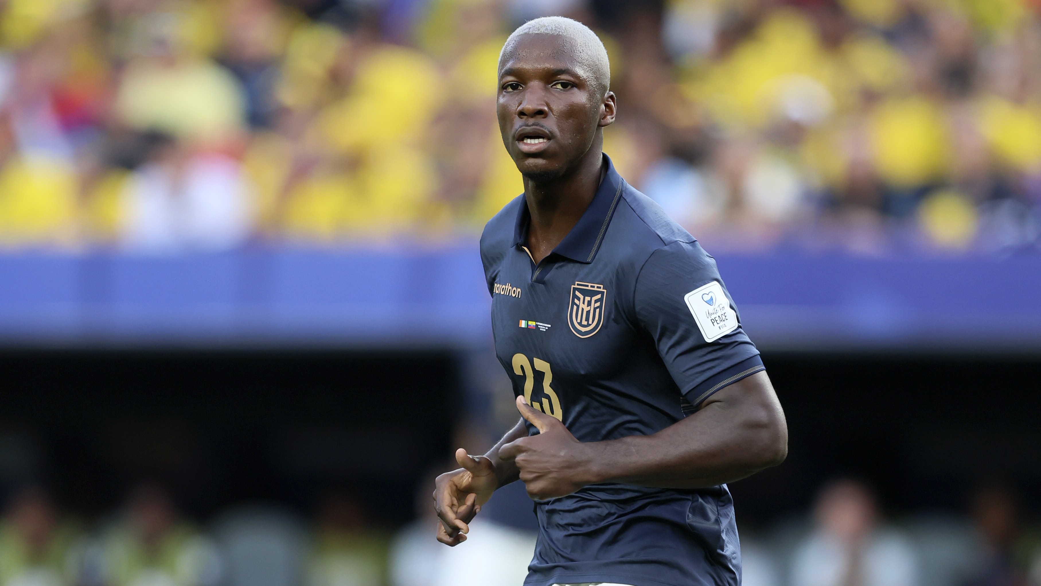 Moises Caicedo of Ecuador running during the FIFA World Cup 2026 Group E match between Cote D'Ivoire and Ecuador