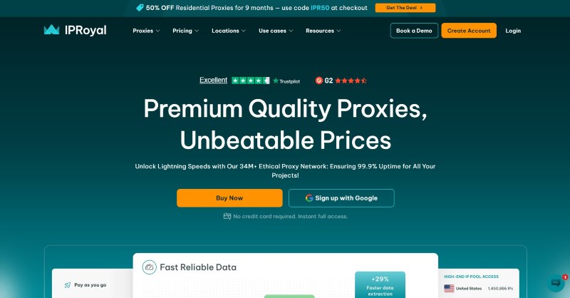 IPRoyal website