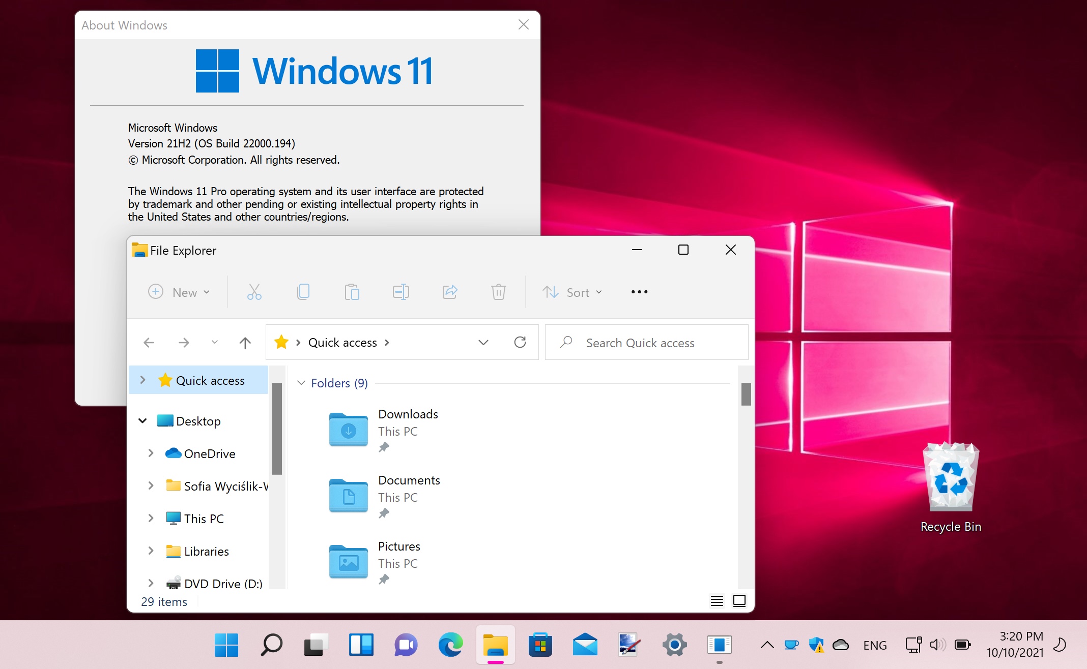 How to downgrade from Windows 11 to Windows 10 screenshot