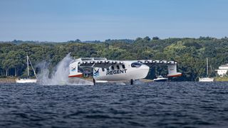 REGENT Viceroy Seaglider, a boat that flies completes its first test with people onboard
