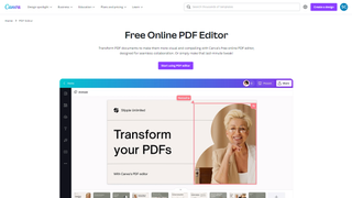 Screenshot of Canva PDF Editor