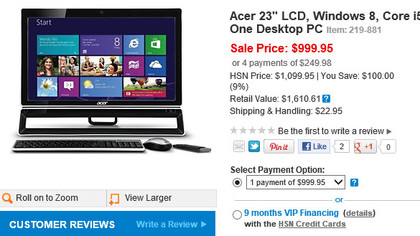 Windows 8 PC spec