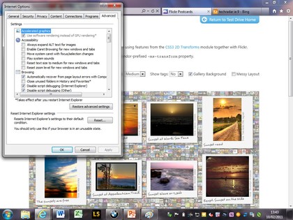 IE9 gpu off