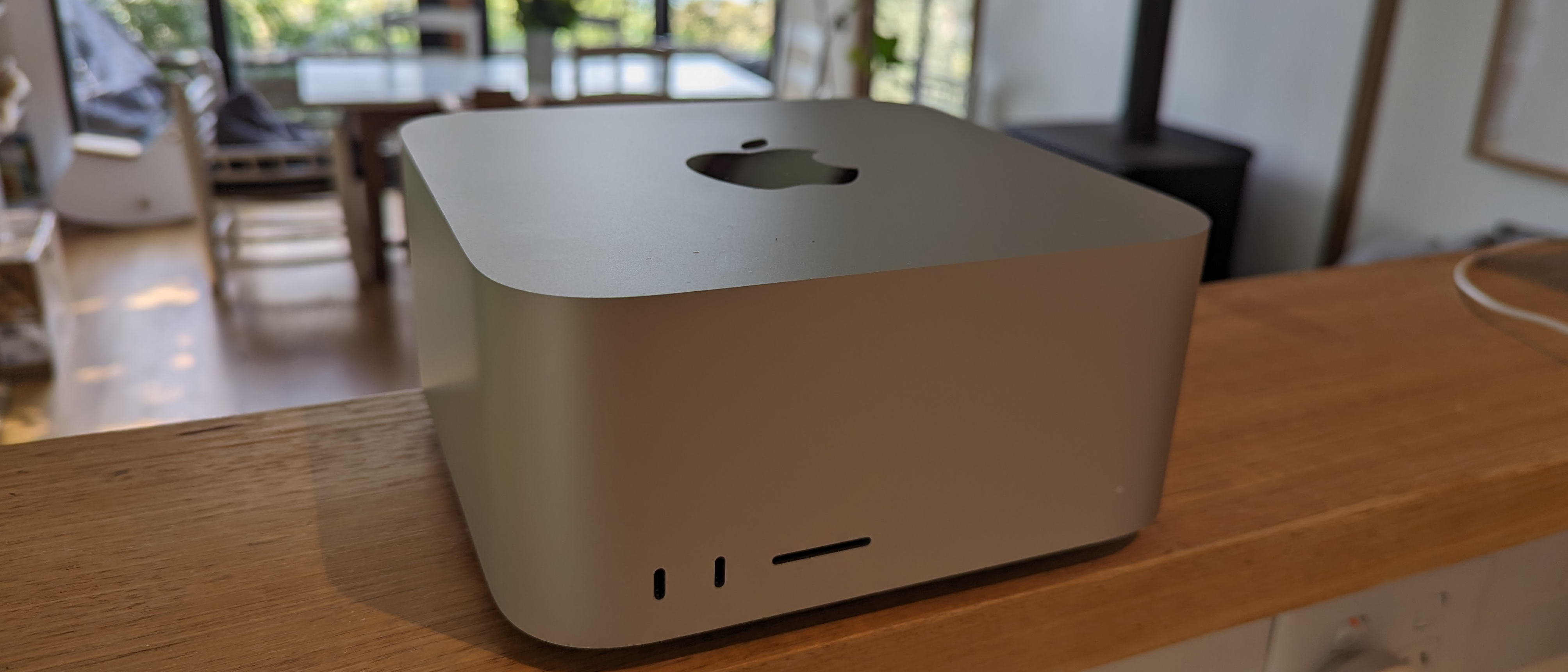 Apple Mac studio on the bench