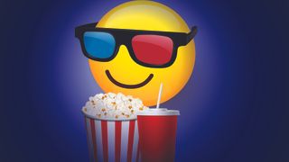 Emoji with popcorn