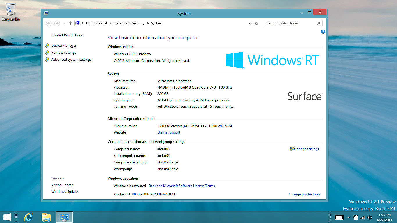 Microsoft Surface RT