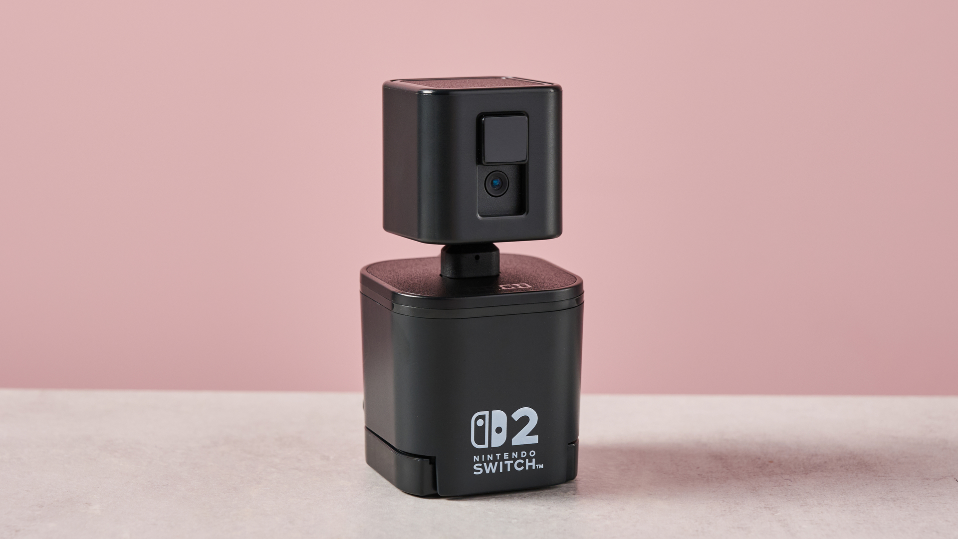 Hori USB Camera for Nintendo Switch 2 on pink background