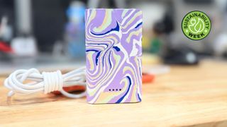 Gomi Power Bank in purple swirl plastic