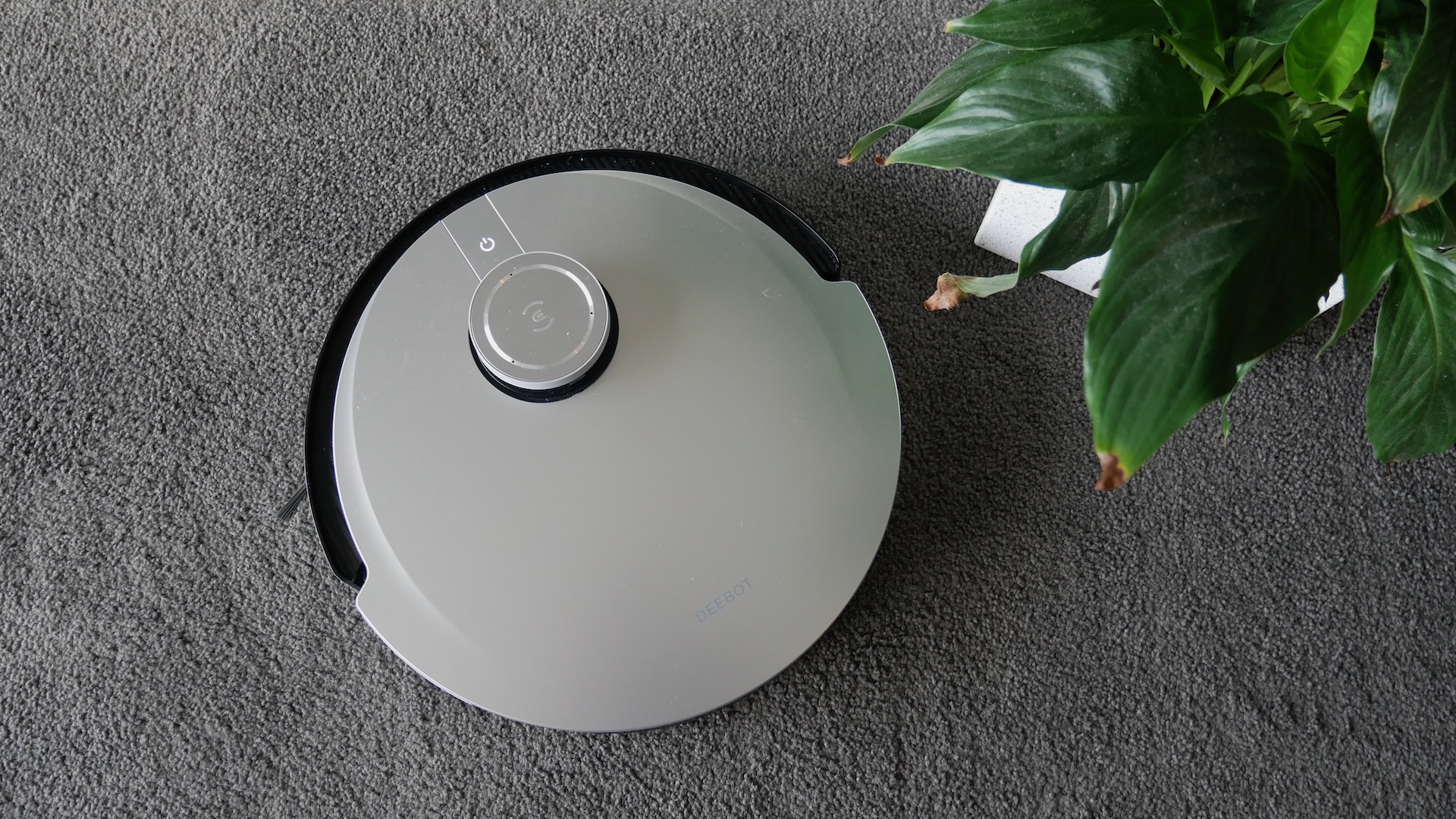 Ecovacs Deebot X1 Turbo robot vacuum on carpet
