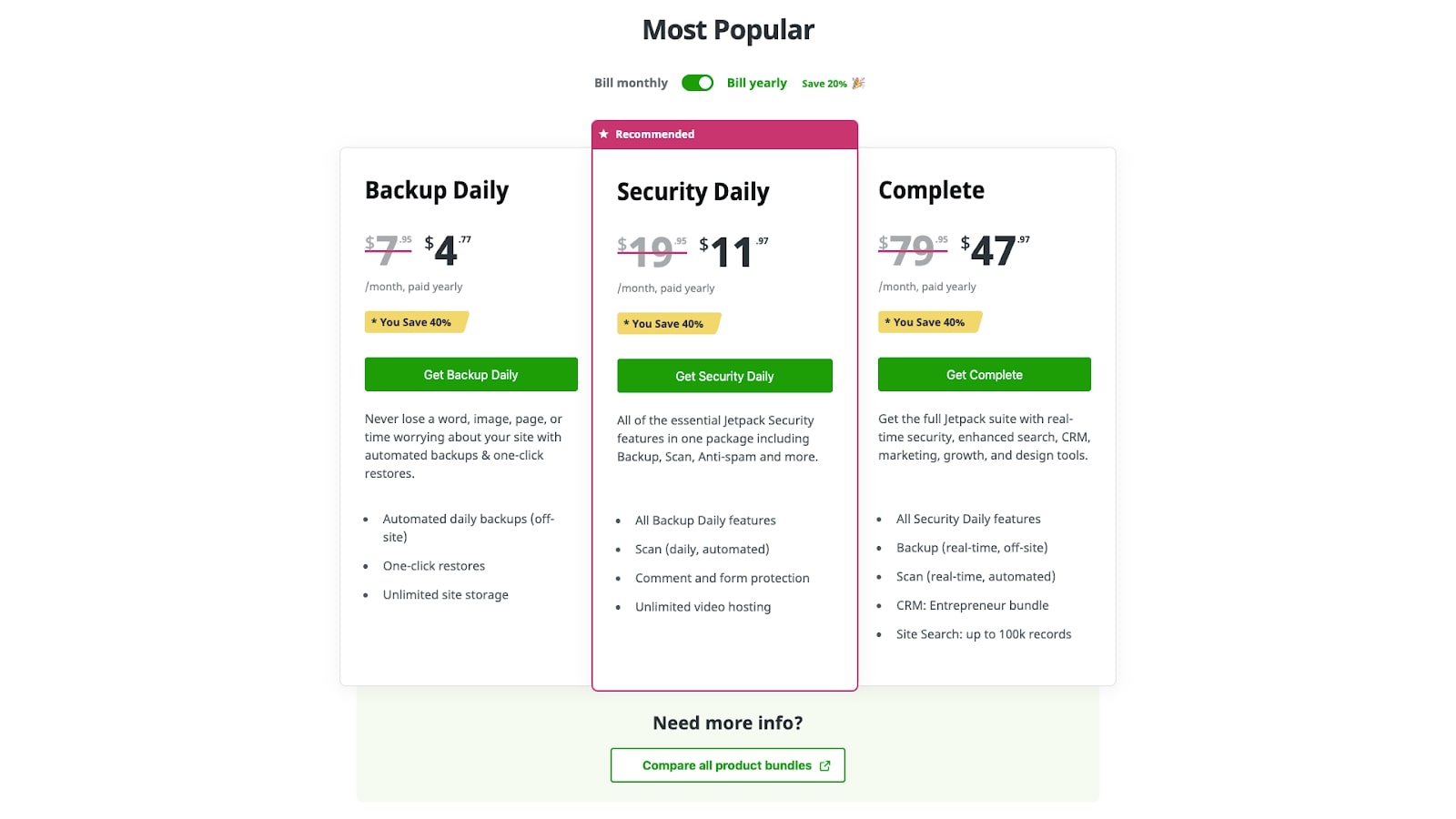 Automattic Vaultpress backup review