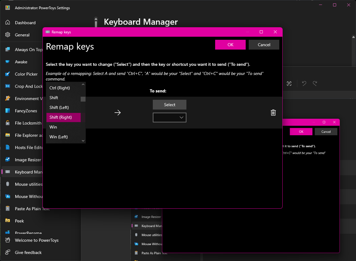 PowerToys Keyboard Manager