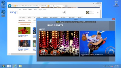 Modern apps in a window
