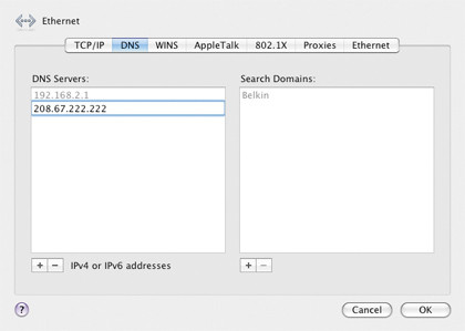 Set dns