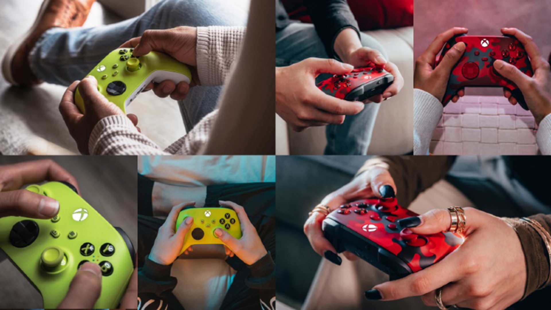 Xbox Wireless Controllers &amp;ndash; Electric Volt and Daystrike Camo