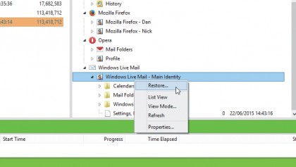 9. Browse backup