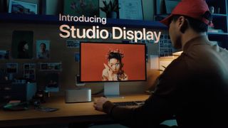 Apple Studio Display, as shown in the monitor's advertisement