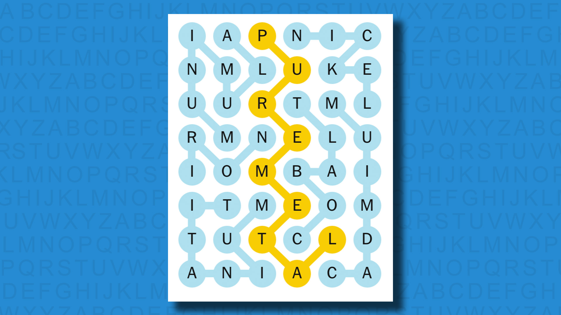 NYT Strands answers for game 329 on a blue background