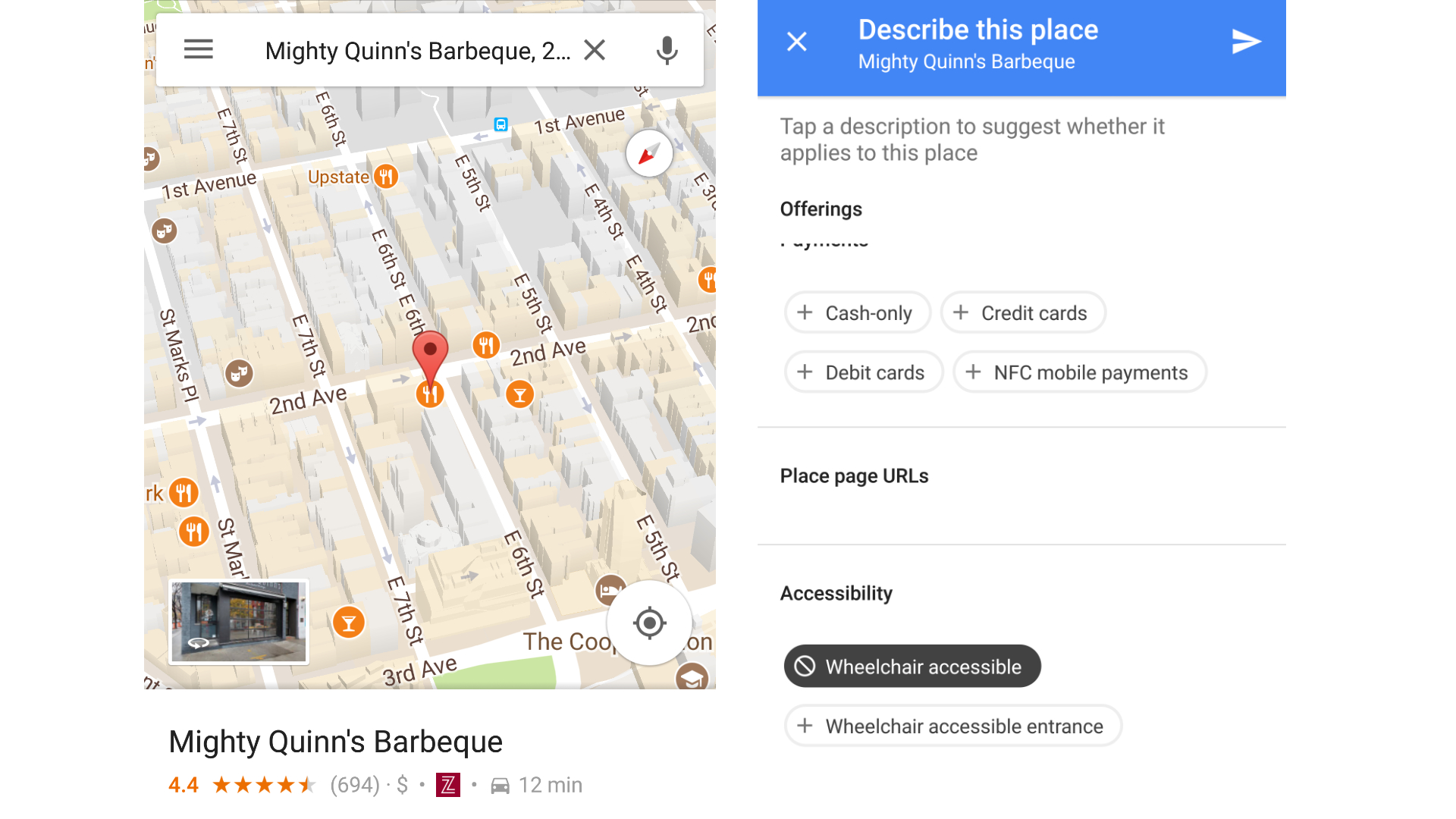 It's simple enough to add or subtract features from a destination