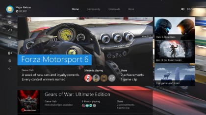 1. The Xbox One Home Page reinvented