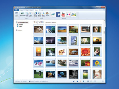 Windows photo gallery
