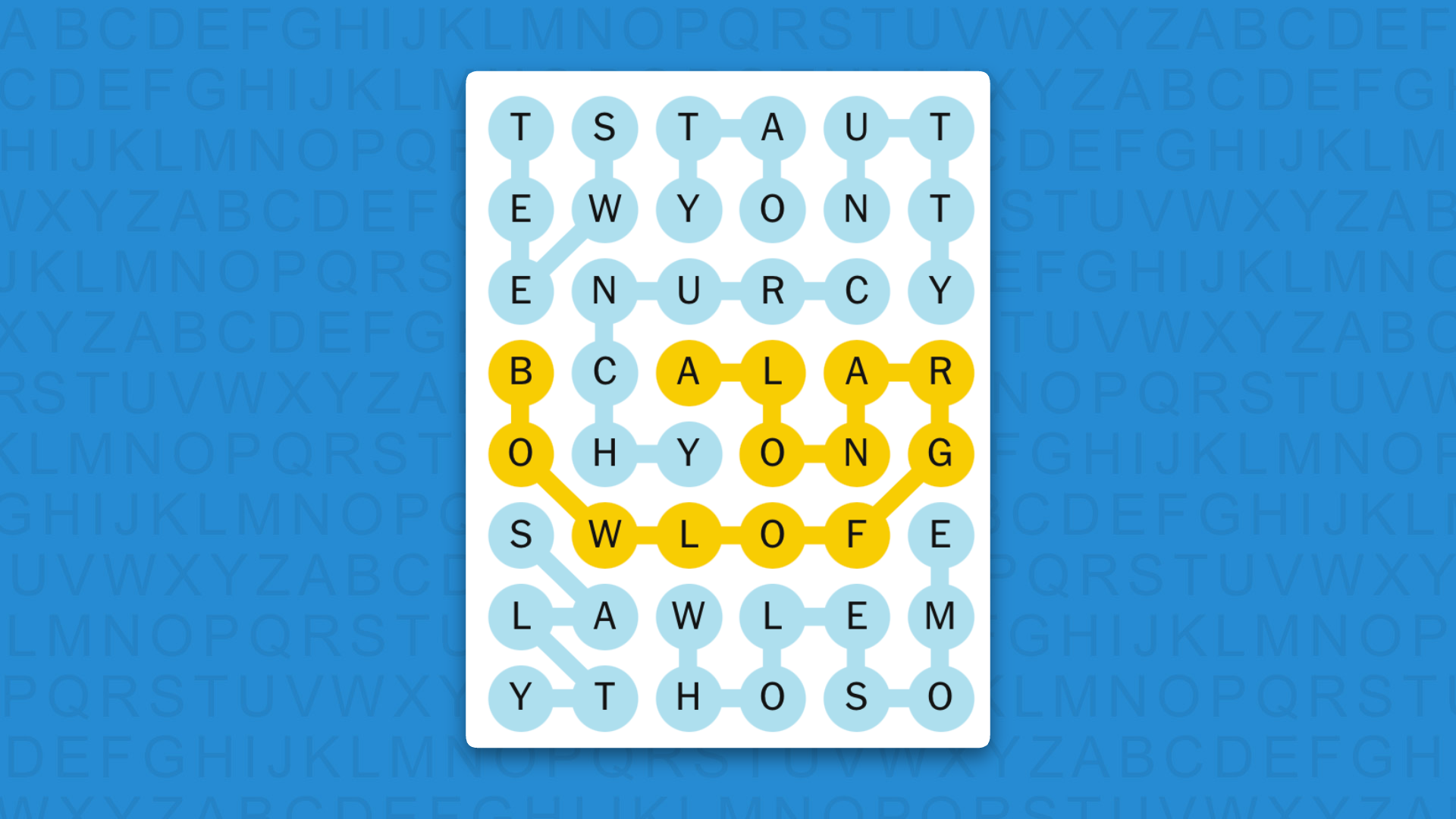 NYT Strands answers for game 867 on a blue background