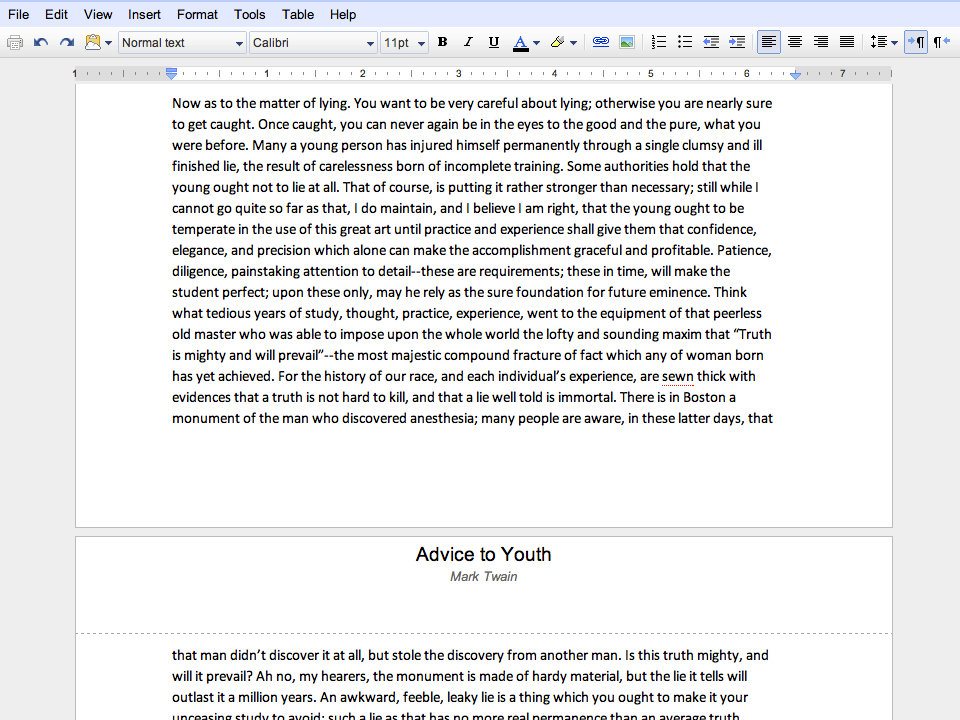 Google Docs - improved