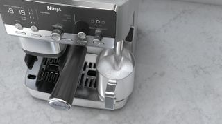 Ninja Luxe Caf&eacute; Mini Plus Espresso Machine on kitchen counter