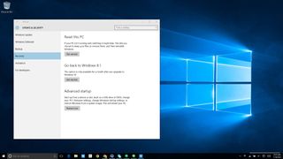 Windows 10 downgrade option