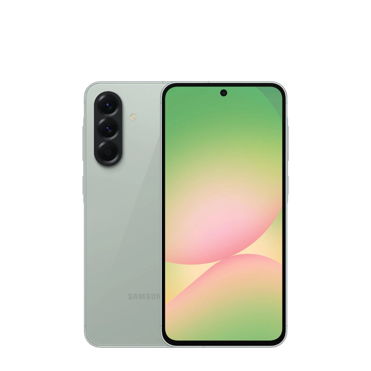 The Samsung Galaxy A56 in olive