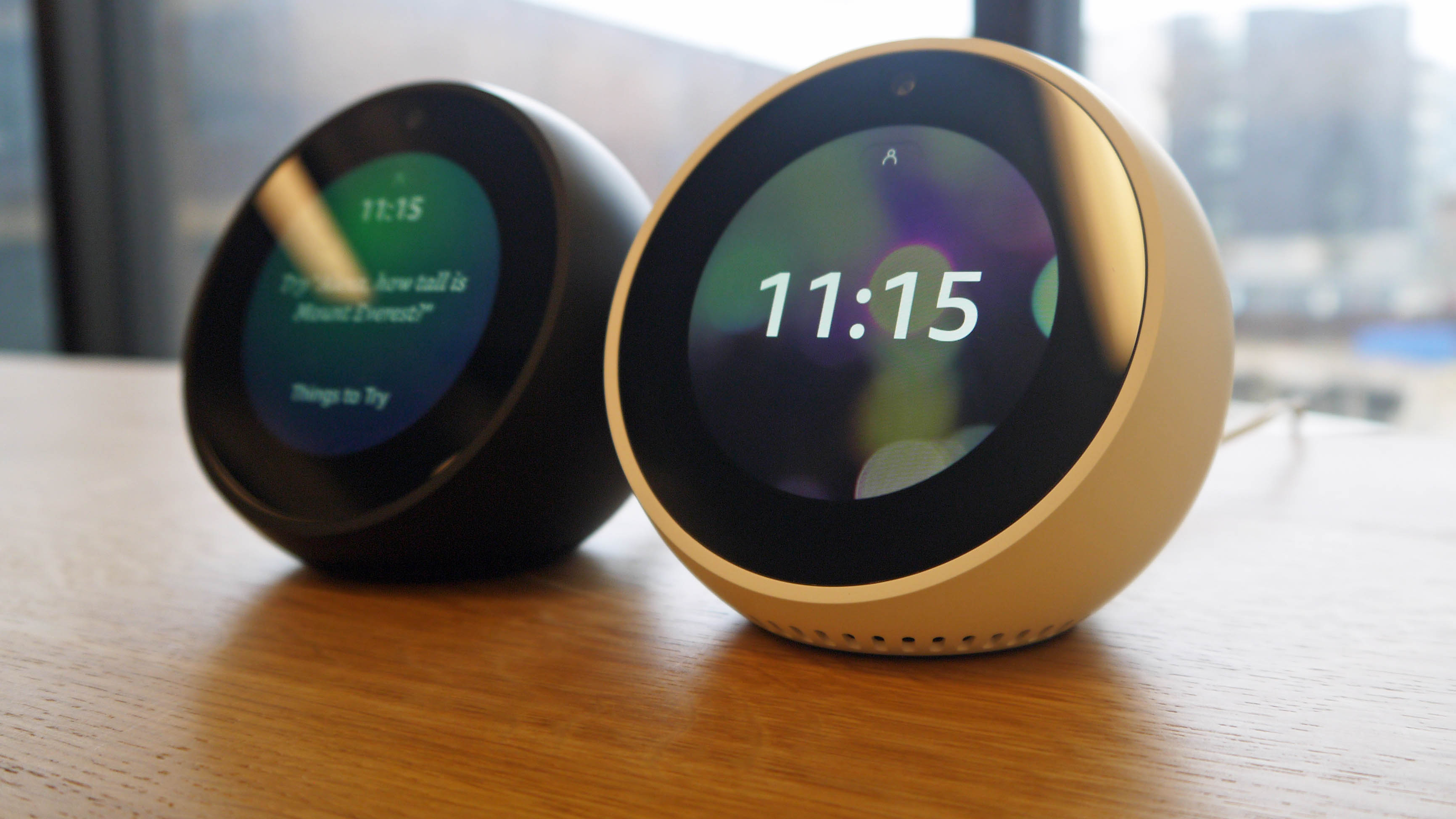 The Echo Show 5 offers more for the price, but the smaller form factor of the Spot may win you over (Image Credit: TechRadar)