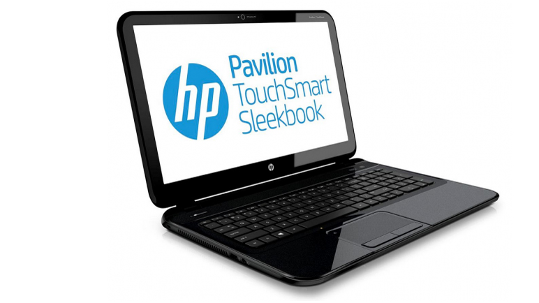 HP's Pavilion Touchsmart Sleekbook comes with a touchscreen, surprisingly