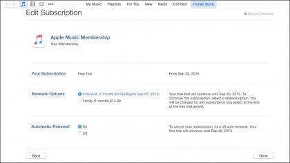 Manage iTunes Subscriptions