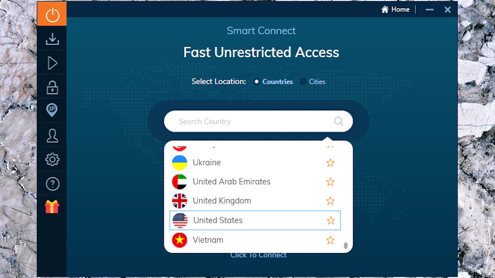 Ivacy Windows App Locations