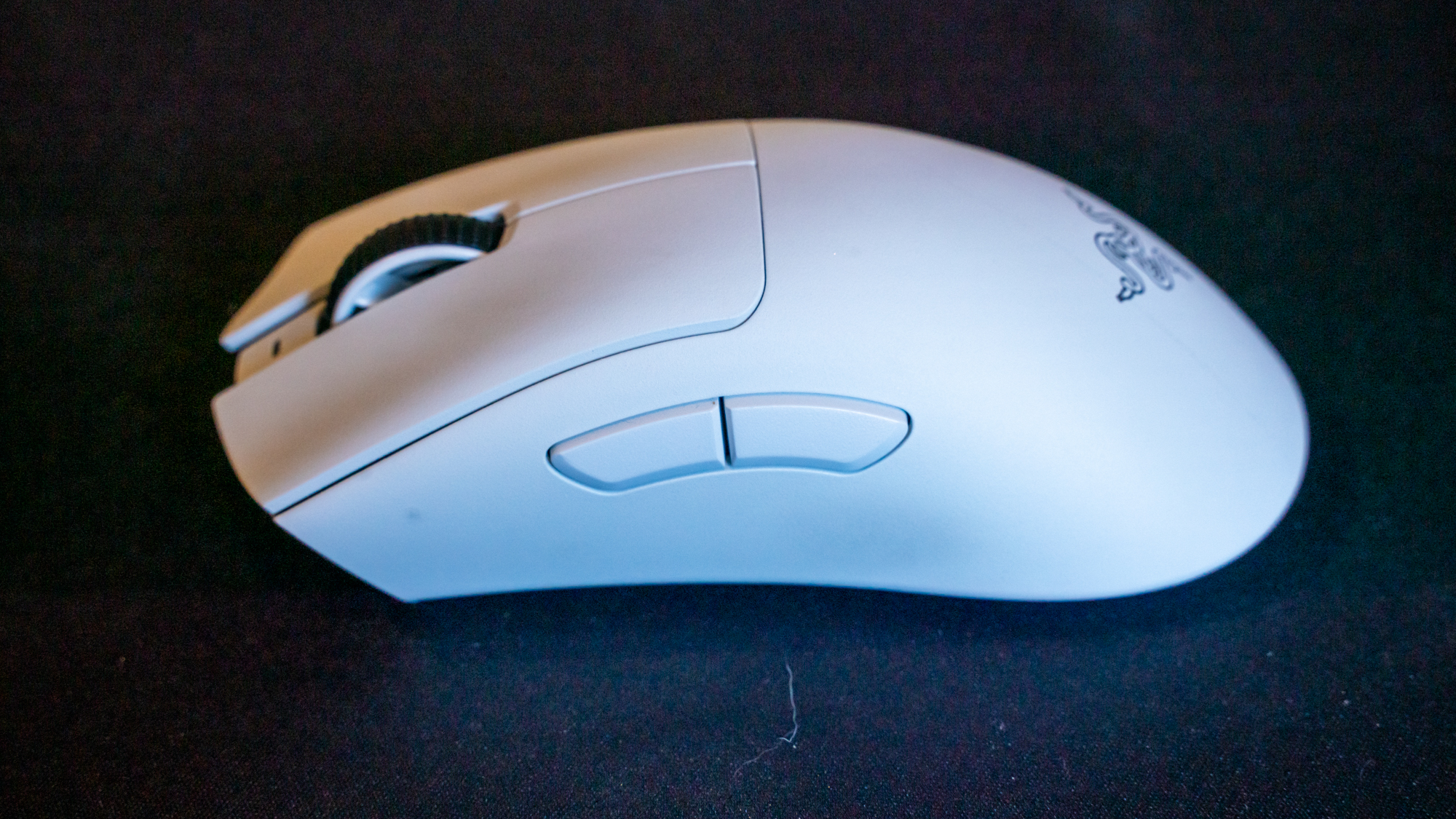 Razer Deathadder V3 Pro on a mouse pad