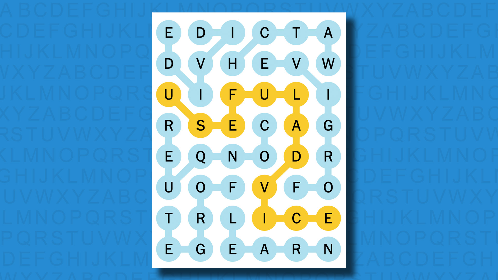 NYT Strands answers for game 93 on a blue background