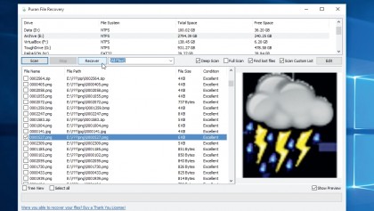 Recover deleted files
