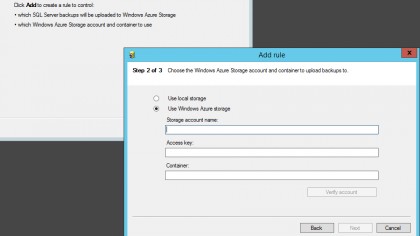 This utility collects backups from earlier versions of SQL Server and copies them to Azure