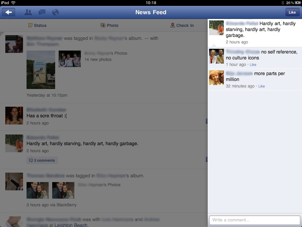 Hands on: facebook for ipad review