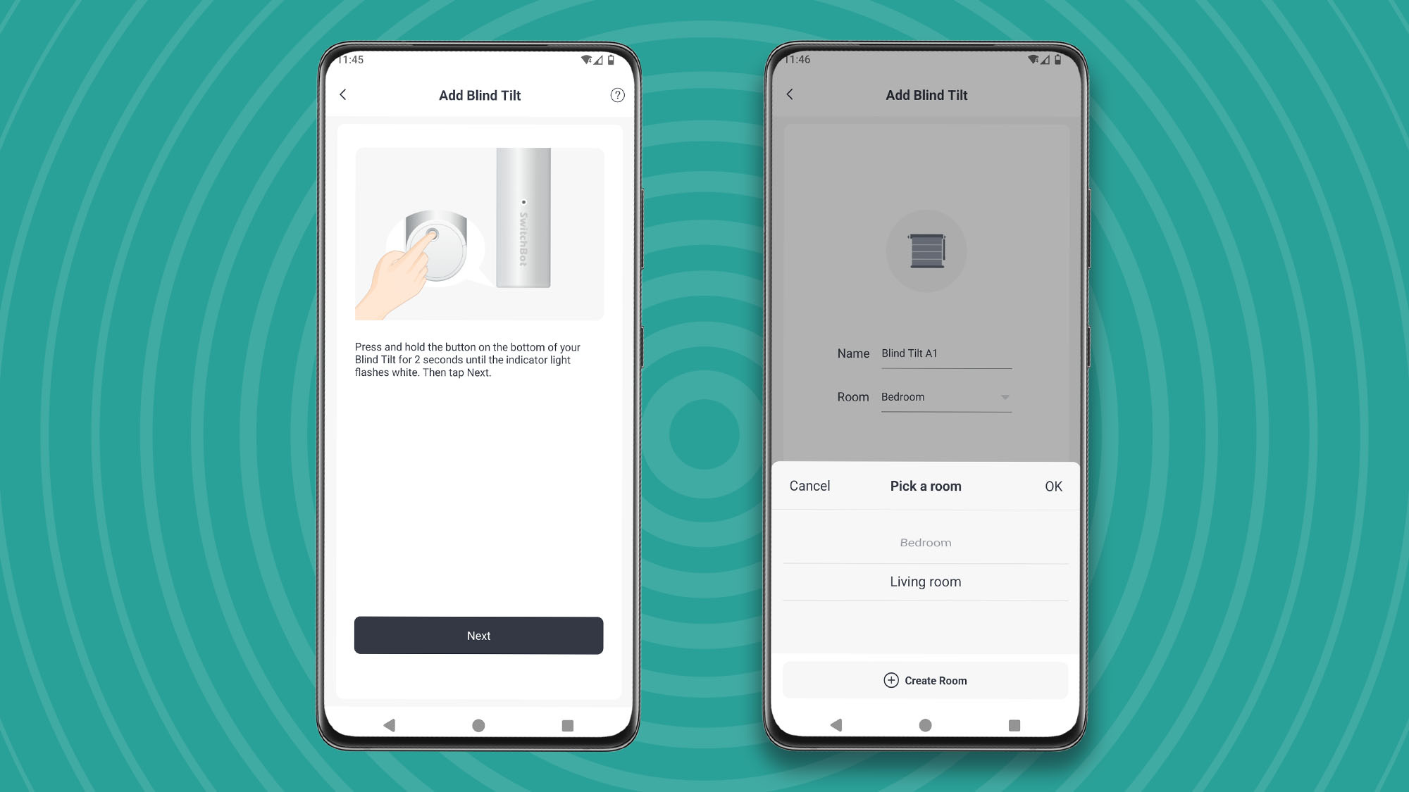 Setting up SwitchBot Blind Tilt within SwitchBot app