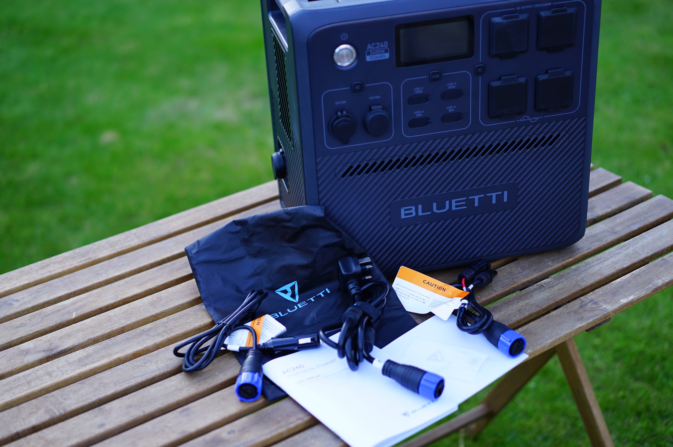 Bluetti AC240 during our review process