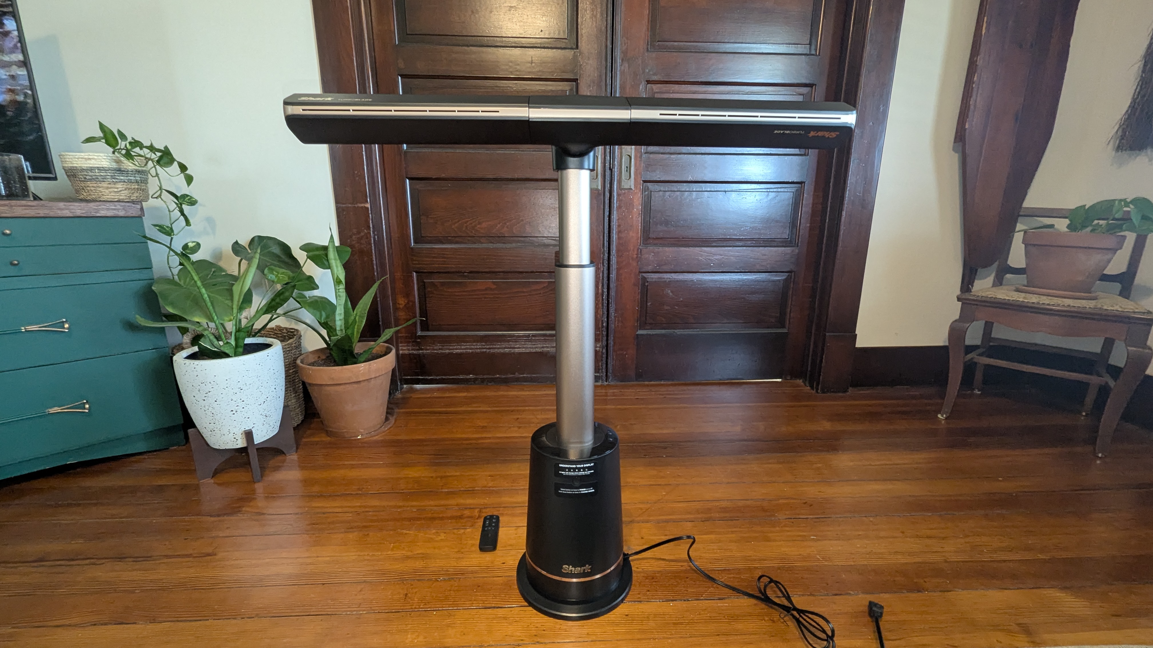 Shark TurboBlade fan in reviewer's home