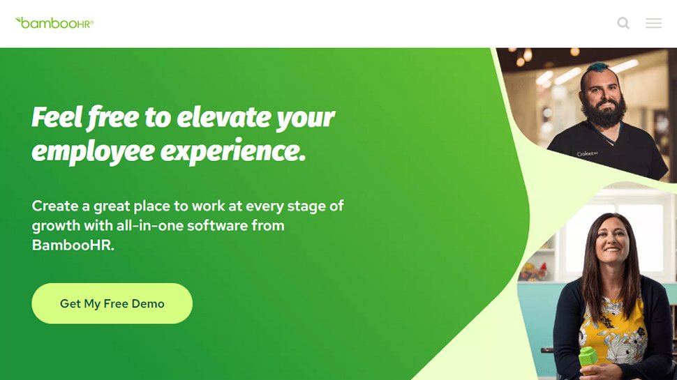 Website screenshot for BambooHR
