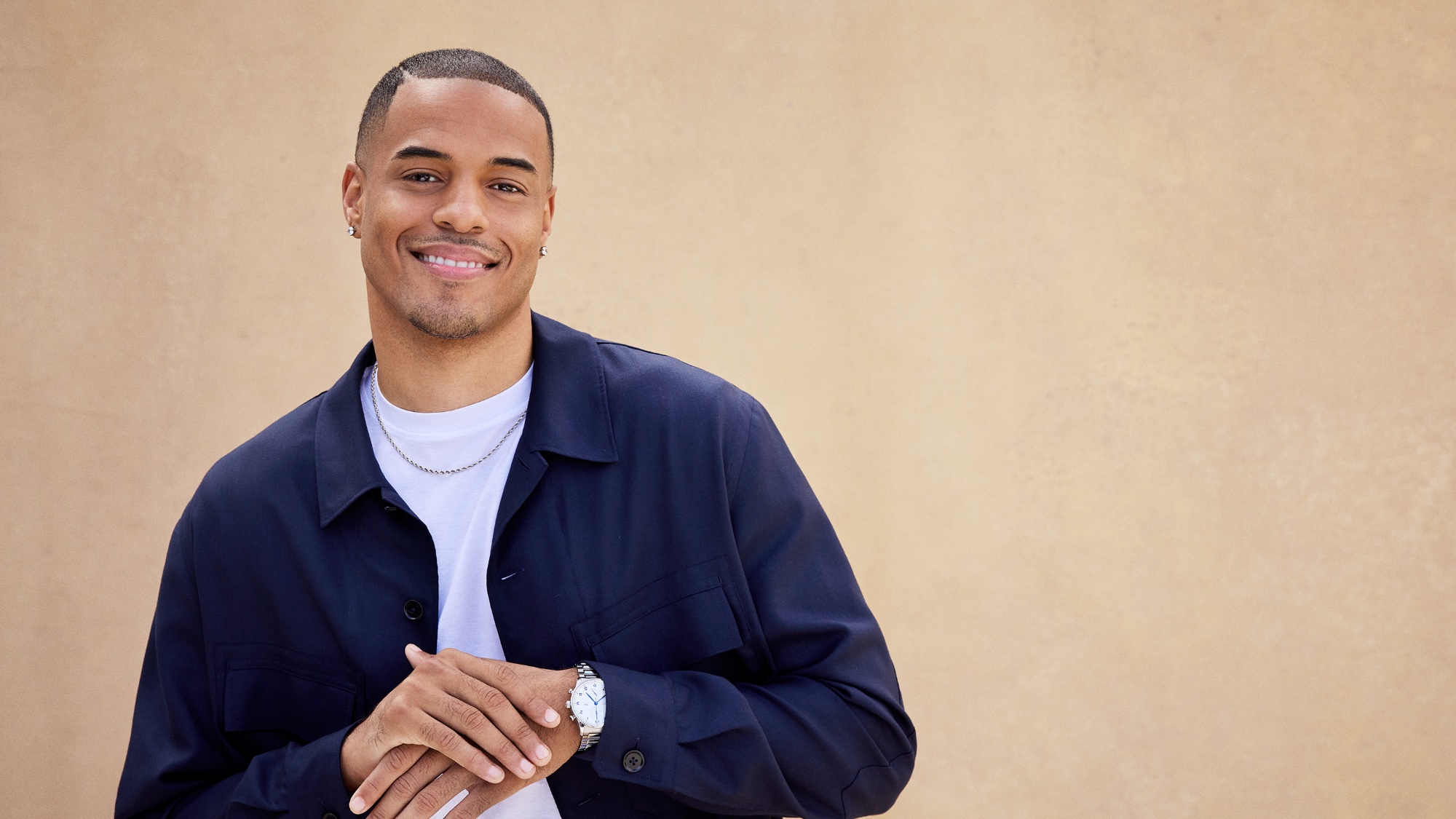 ABC&rsquo;s &ldquo;The Bachelor&rdquo; star Grant Ellis poses for a promotional shot