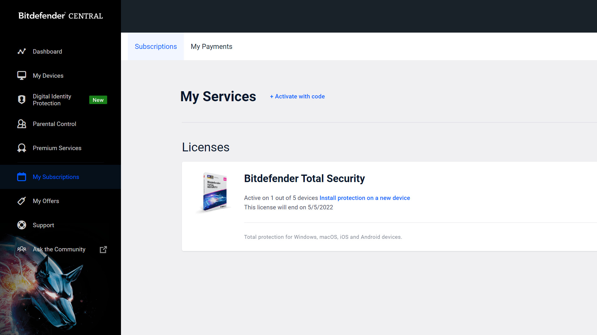 Bitdefender Central