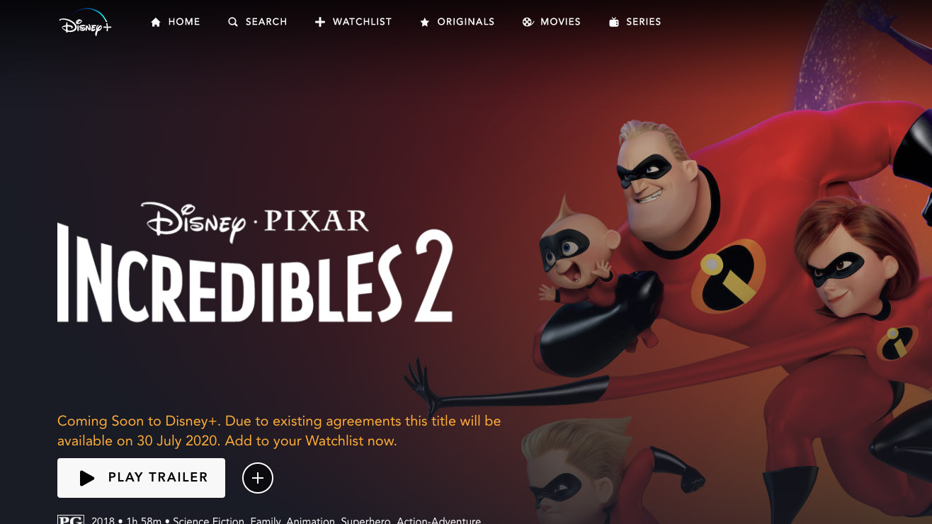 The Incredibles 2 is coming to Disney Plus in July.&amp;nbsp;
