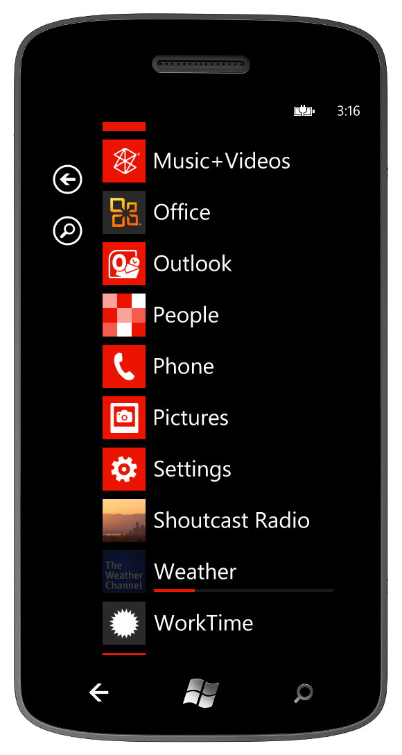 Windows phone 7.5 mango