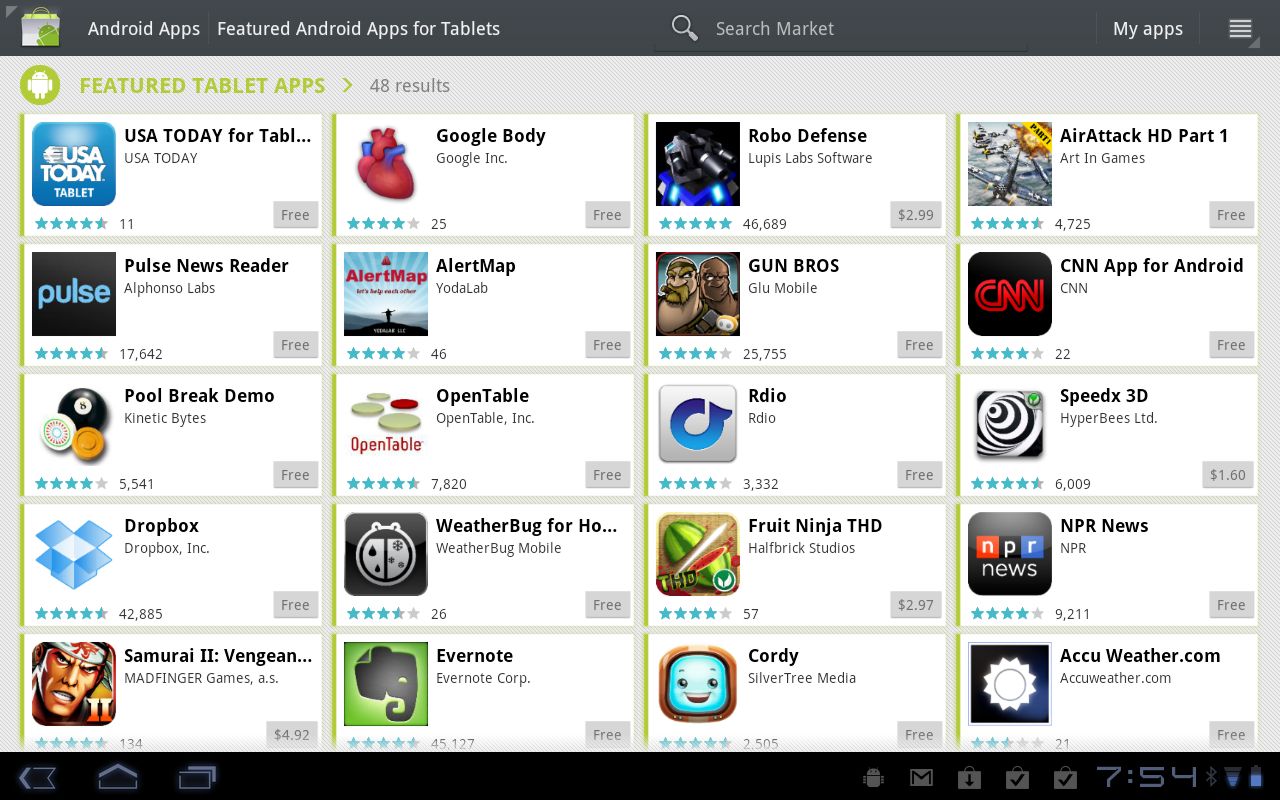 android 3.0 apps
