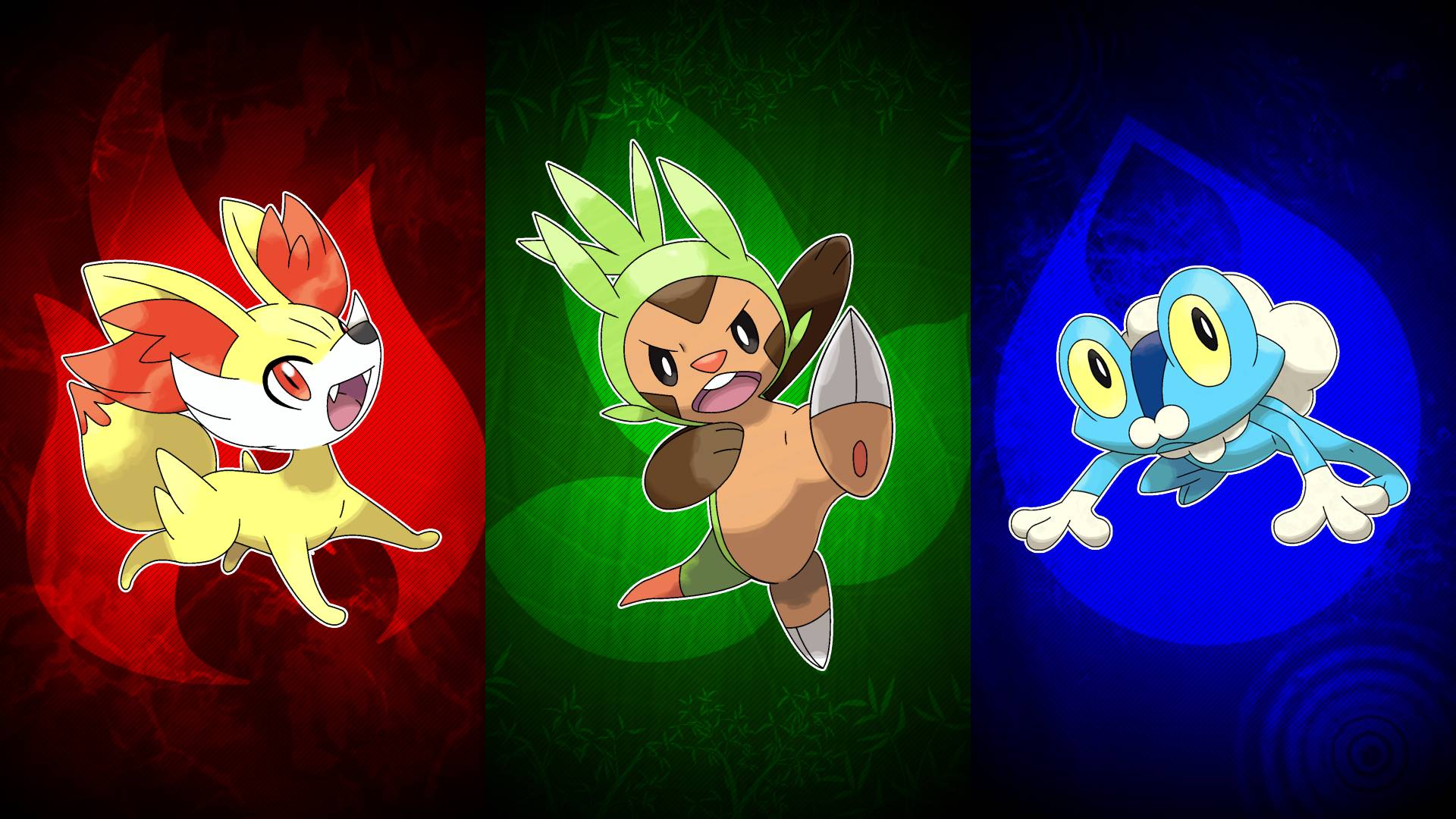 best Pokemon games: Pokemon X and Y starters Fennekin, Chespin, and Froakie
