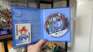 Inside the physical PS5 copy of Balatro.