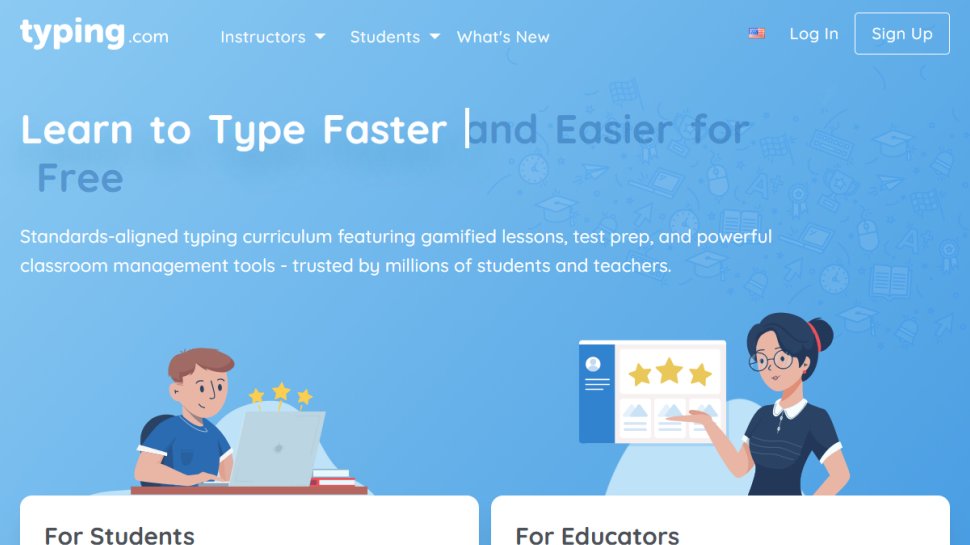 Typing.com website screenshot (January 2026).